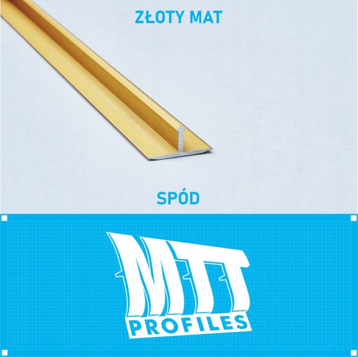 Listwa łącząca progowa TEOWNIK 20mm ZŁOTY MAT 2m - obrazek 3