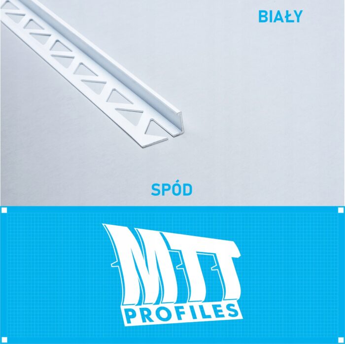 Listwa L profil narożna 12mm BIAŁY ALU 125cm - obrazek 2