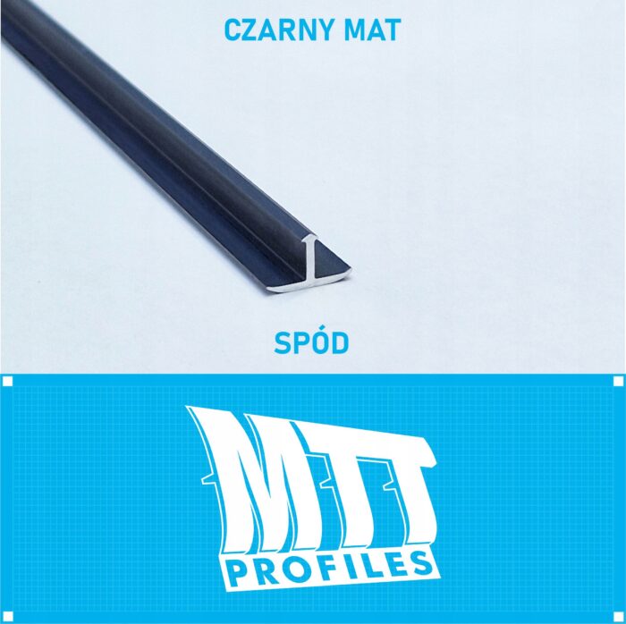 Listwa łącząca progowa TEOWNIK 13mm CZARNY MAT 1m - obrazek 3