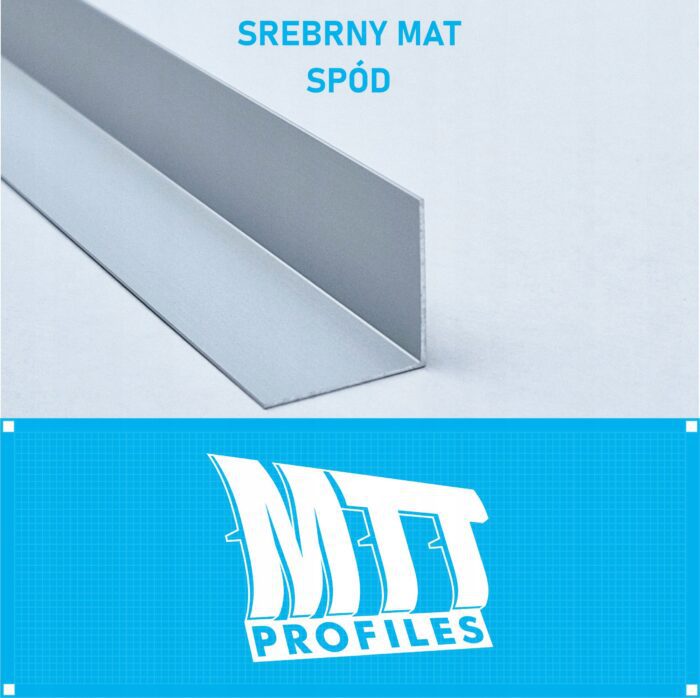 Kątownik aluminiowy anod SREBRNY MAT 20x20mm 250cm - obrazek 3
