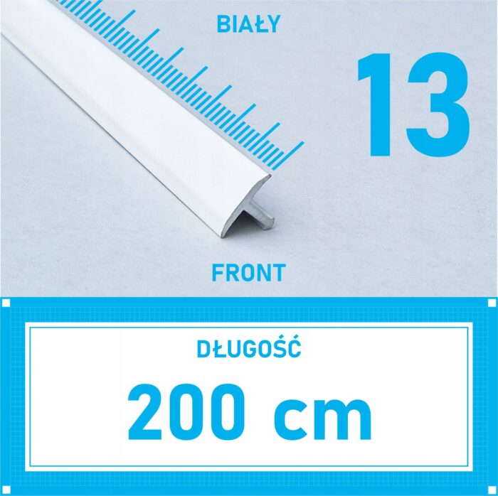 Listwa łącząca progowa TEOWNIK 13mm BIAŁY MAT 2m