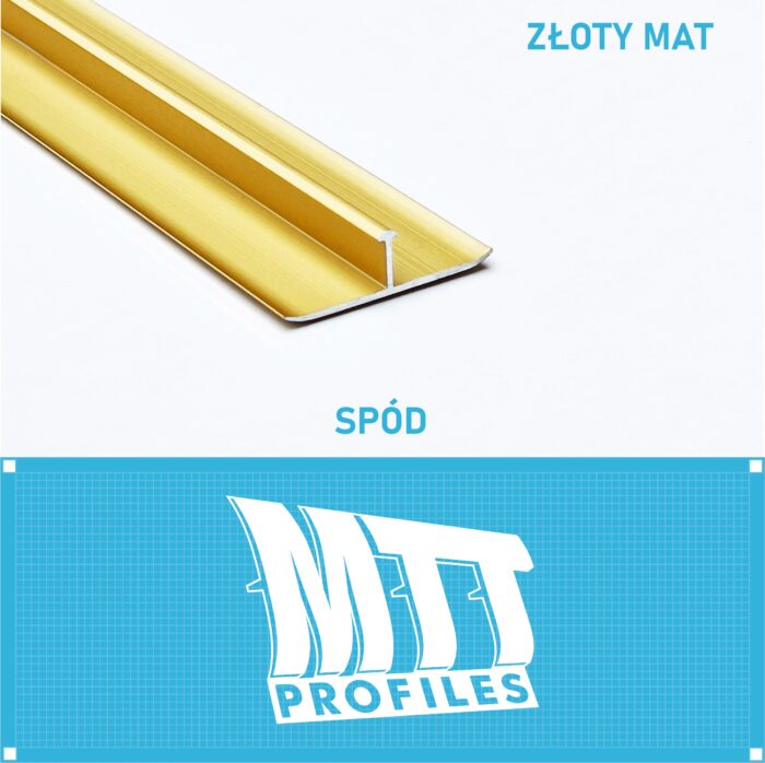 Listwa łącząca progowa TEOWNIK 30mm ZŁOTY MAT 2m - obrazek 3