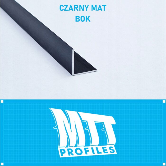 Kątownik aluminiowy anod CZARNY MAT 15x15mm 125cm - obrazek 2