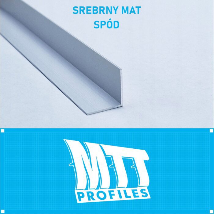 Kątownik aluminiowy anod SREBRNY MAT 15x15mm 250cm - obrazek 3