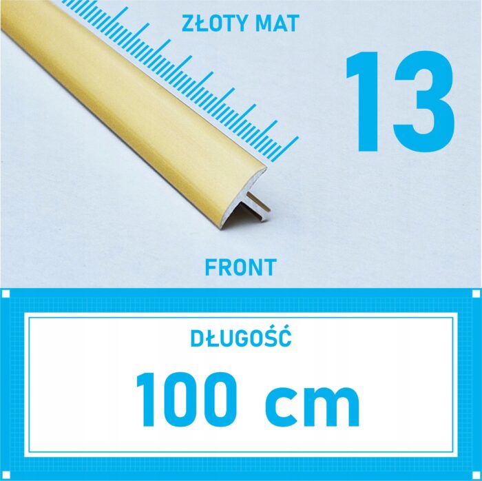 Listwa łącząca progowa TEOWNIK 13mm ZŁOTY MAT 1m