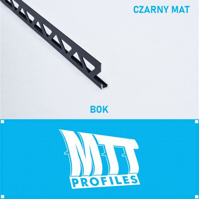 Listwa L profil narożna 6mm CZARNY MAT ALU 125cm - obrazek 3