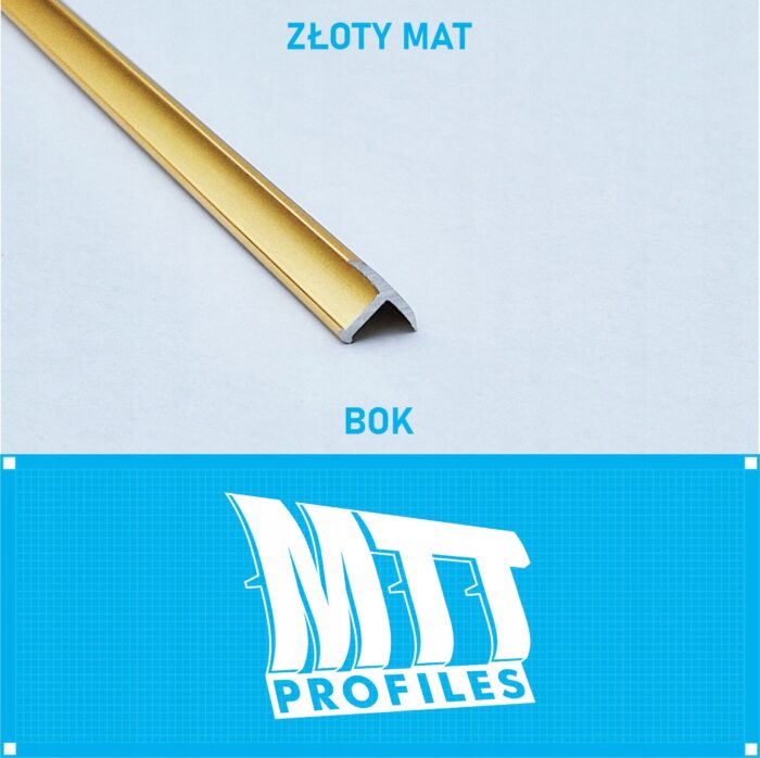 Listwa łącząca progowa TEOWNIK 13mm ZŁOTY MAT 1m - obrazek 2