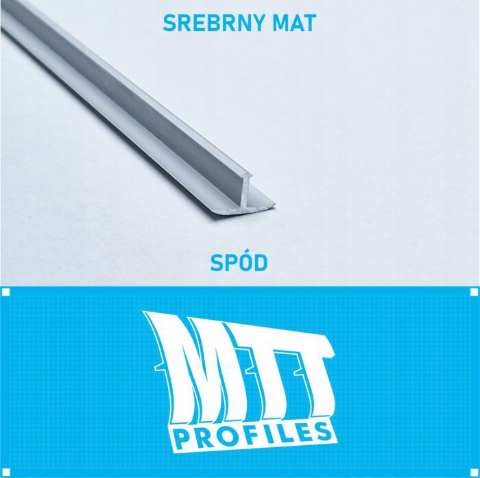 Listwa łącząca progowa TEOWNIK 13mm SREBRNY MAT 2m - obrazek 3