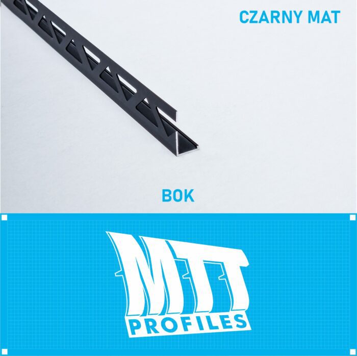 Listwa L profil narożna 12mm CZARNY MAT ALU 250cm - obrazek 3