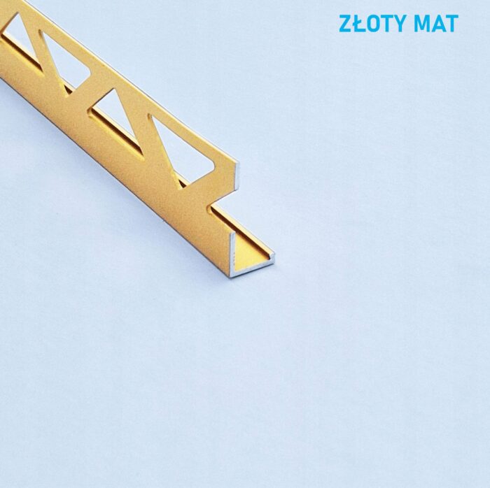 Listwa L profil narożna 10mm ZŁOTY MAT ALU 125cm - obrazek 3