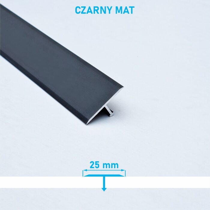 Listwa łącząca progowa TEOWNIK 25mm CZARNY MAT 2m - obrazek 4