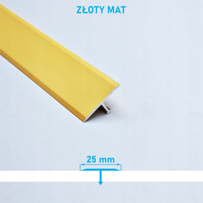 Listwa łącząca progowa TEOWNIK 25mm ZŁOTY MAT 1m - obrazek 4