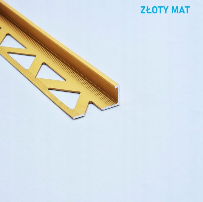Listwa L profil narożna 10mm ZŁOTY MAT ALU 125cm - obrazek 2