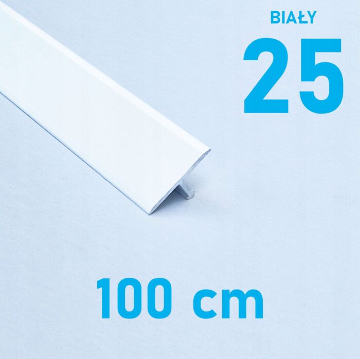 Listwa łącząca progowa TEOWNIK 25mm BIAŁY MAT 1m